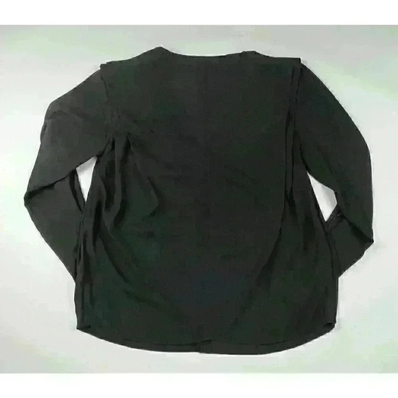 NEW! Calvin Klein Womens Size S V-Neck Slim Fit Long Sleeve Blouse NWT $89 - Picture 2 of 3